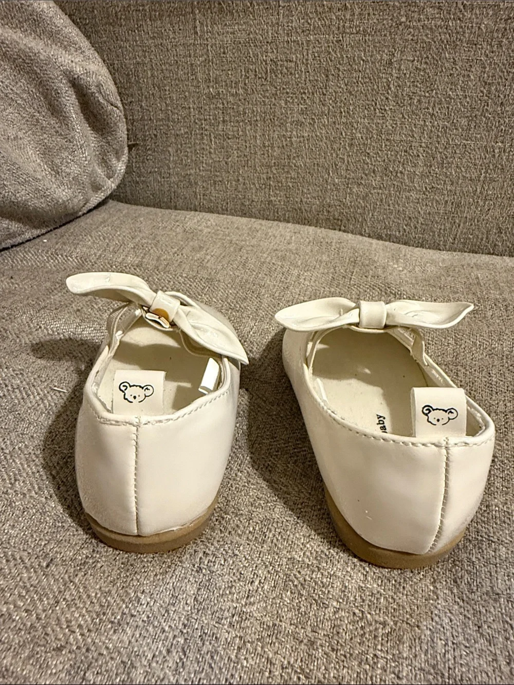 Little girl white dress shoes